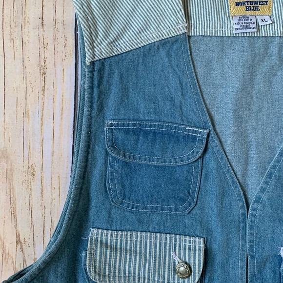 Vintage Northwest Blue Denim Vest - Picture 9 of 10